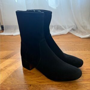 Gentle Souls Black Suede Ella Stretch Boots